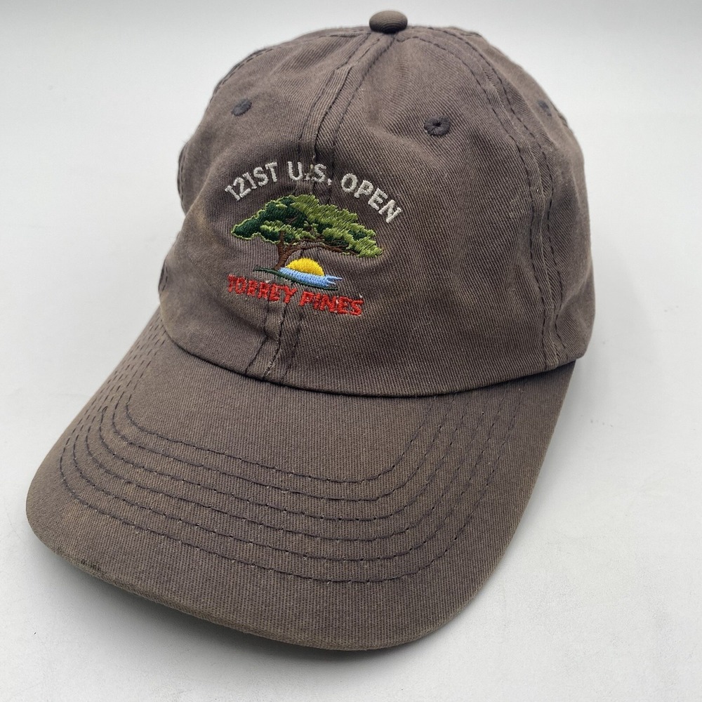 121st US OPEN GOLF HAT Torrey Pines Embroidered Logo Strapback Golf Cap Hat USGA